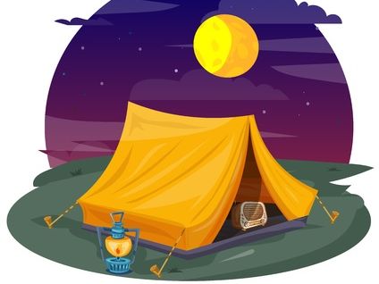 illustration de tente de camping