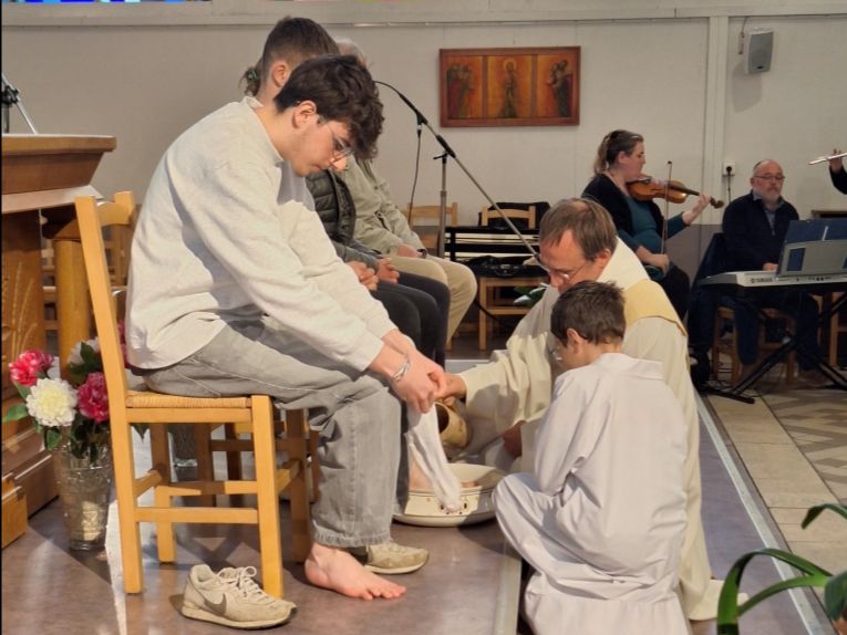 le lavement des pieds à Bauvin