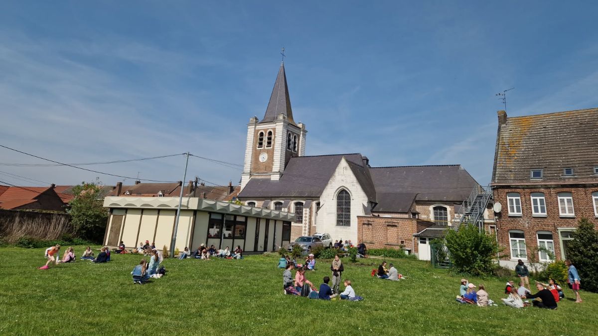 Moment de détente à l'extérieur